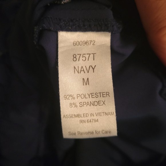 WOMENS MED COUTURE NAVY WIDE LEG SCRUB PANTS-MEDIUM TALL-SCRUBS-MEDIUM TALL - Picture 7 of 8